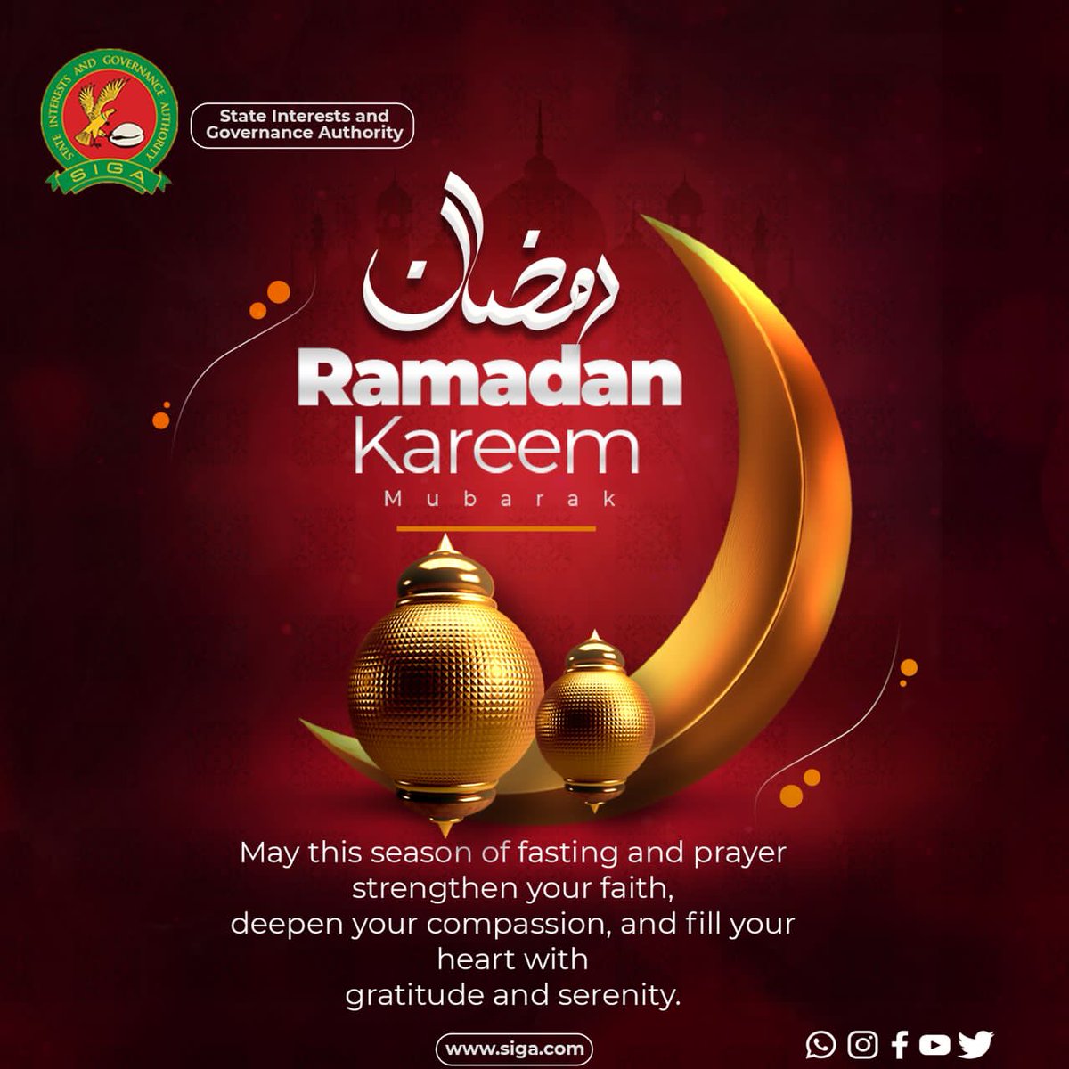 Ramadan Kareem. 
Wishing you a season filled with faith, compassion, and serenity.