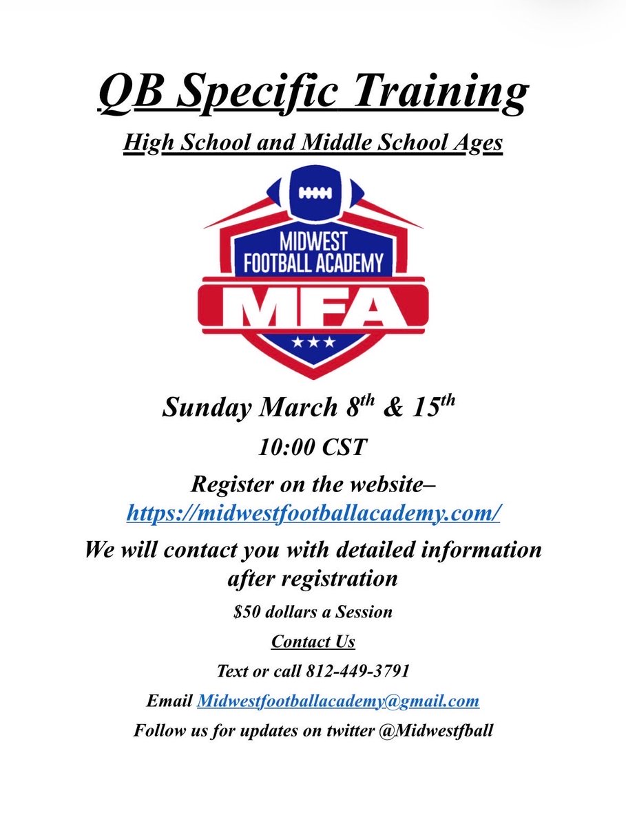 Midwest Football Academy tweet media