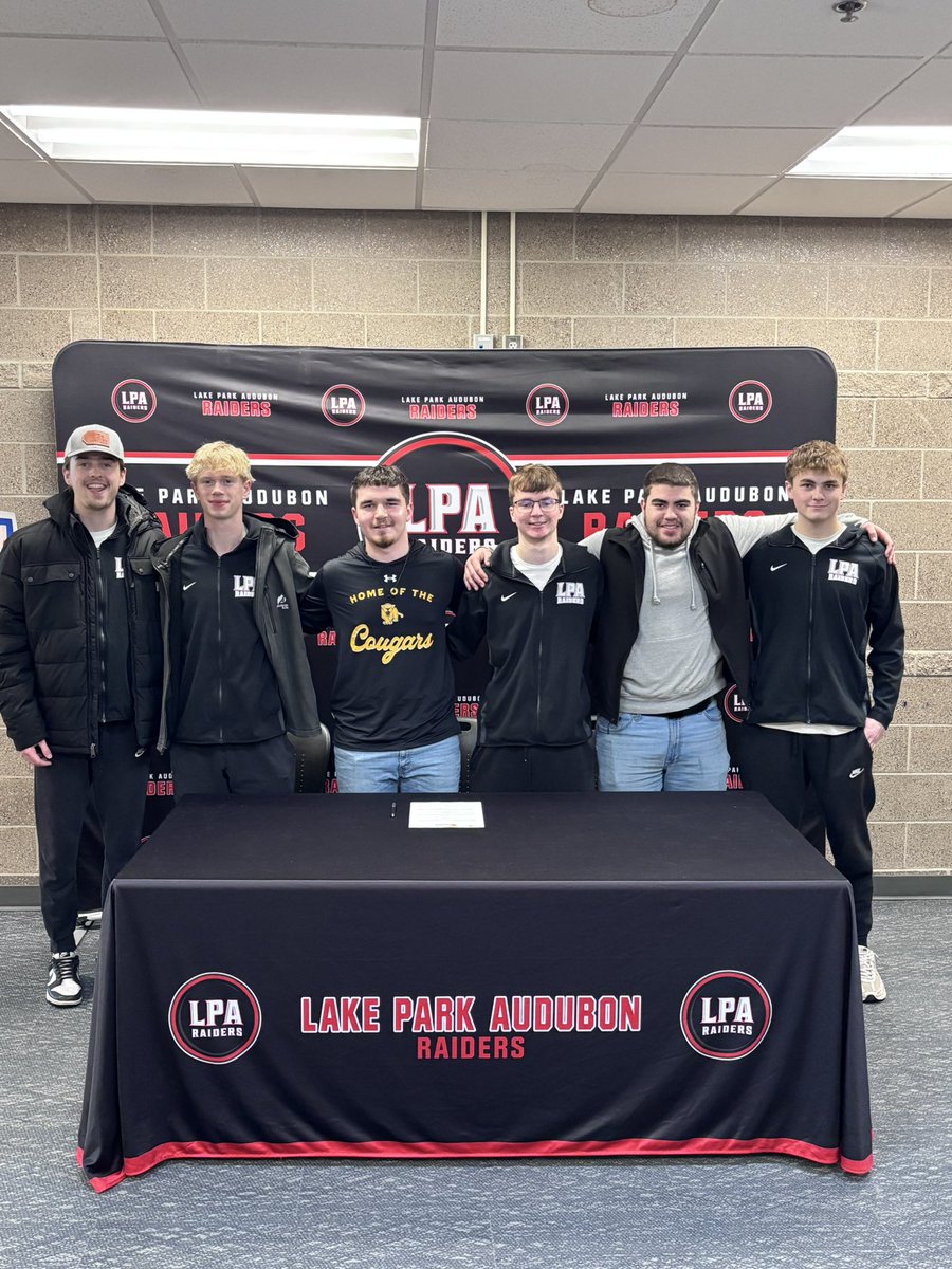 Congratulations to Mason Temple on signing his Letter of Intent to play College Football!  Mason will be attending and playing <a href="/UMMFootball/">Minnesota Morris Football</a>!   Congrats Mason!  Go Cougars!  #RaiderPride