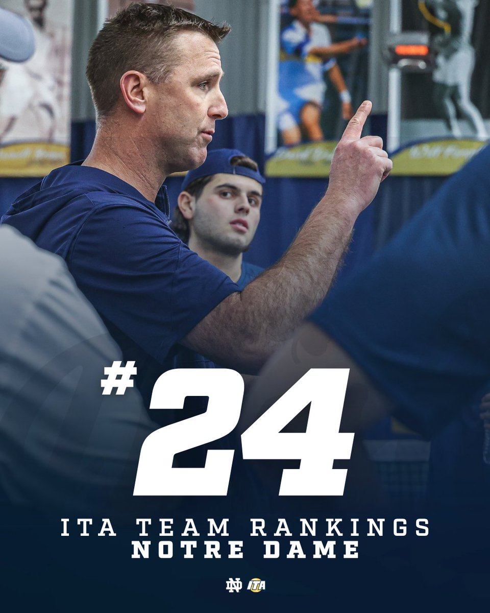 NDMensTennis's tweet photo. 🚨 𝗡𝗲𝘄 𝗻𝗮𝗺𝗲 𝗶𝗻 𝘁𝗵𝗲 𝗧𝗼𝗽 𝟮𝟱 @ITA_Tennis 𝗿𝗮𝗻𝗸𝗶𝗻𝗴𝘀!

#GoIrish ☘️ // @FightingIrish https://t.co/XOiomisCvD