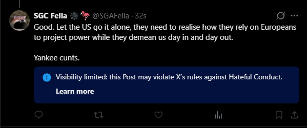 You can't call the yanks see you next Tuesday's anymore.