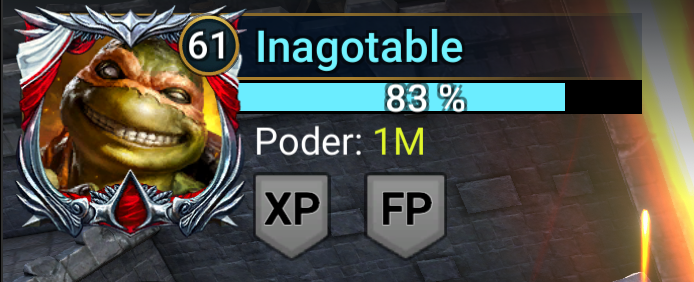 Mi primer millón de poder en RSL (0€ en la cuenta... unos 7 meses de juego). 

*Terrible virgo, lo sé...