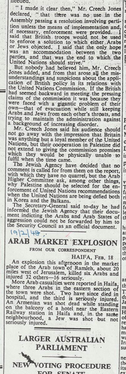rossinjoppa's tweet photo. #Day202 Portobello to Tokyo fundraiser for https://t.co/p86lkRLaFX
This evenings donation goes to https://t.co/gMpa47Jofs
Times 19/2/1948
Six Arabs killed in Ramleh, two in Haifa
@ll4gaza_ofcl https://t.co/X3vcDYE0Jk