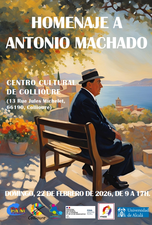 📍 Soria participa este 22 de febrero en la Asamblea de la Red de Ciudades Machadianas en Collioure, reforzando el legado universal de Antonio Machado.

El día 23 se entregará el premio “Juan de Mairena” a Monique Alonso Alonso por su labor divulgativa.

🌿 Mañana, ofrenda floral