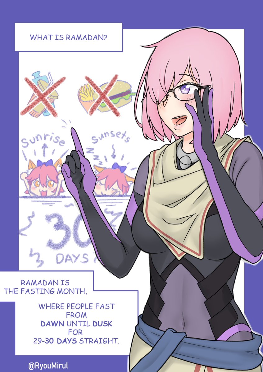 Day 1.2 Mashu Ramadhan

Mashu-sensei teaching the gist of Ramadan.
#FGO