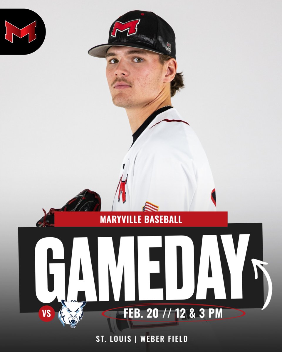 MaryvilleSaints's tweet photo. ⚾️ | HOME OPENER! 👏

@BaseballMU has their first home series of the year, a three-game set against Northwood!

#BigRedM 🐾| #CreateYourLegacy ⭐️

🆚 Northwood
⏰ 12 &amp; 3 PM
📍 St. Louis | Weber Field
📊 https://t.co/6o86cSHBZV
📺 https://t.co/M6RFNojMtc https://t.co/kxHyZ2dIDj