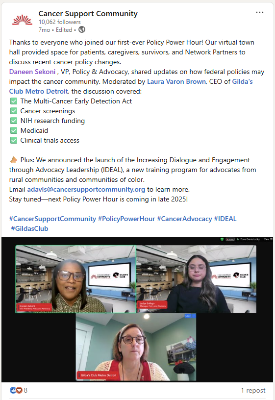 Cancer Support Community tweet media