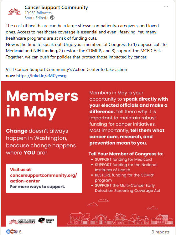 Cancer Support Community tweet media