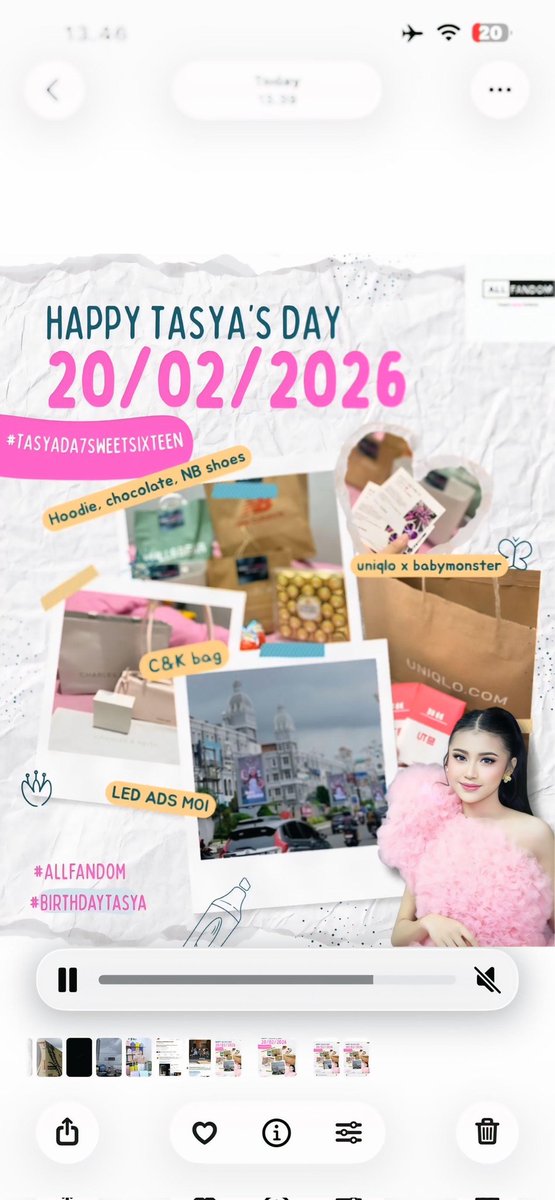 Onsu20's tweet photo. Happy b'dy bintangku Tasya allesia 🎂🥰
HAPPY Tasya’s DAY 🎂💗
Spesial Birthday project for #TasyaDA7SweetSixteen

#TasyaDA7
#TasyaTurning16
#TasyaAllesia https://t.co/KbFVavP60Z