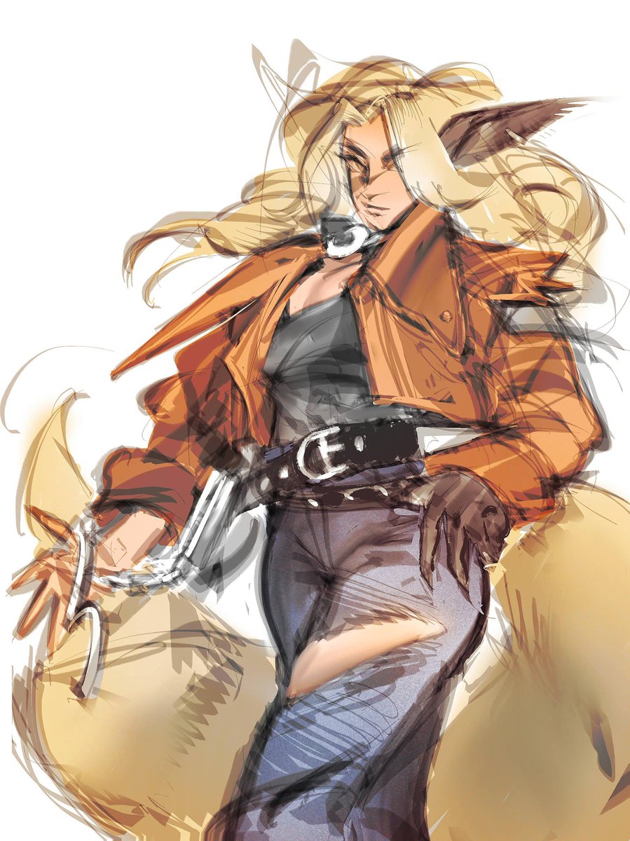 kesakesova's tweet photo. very rough sketch of silver from deadlock https://t.co/vSSnWjaxGy