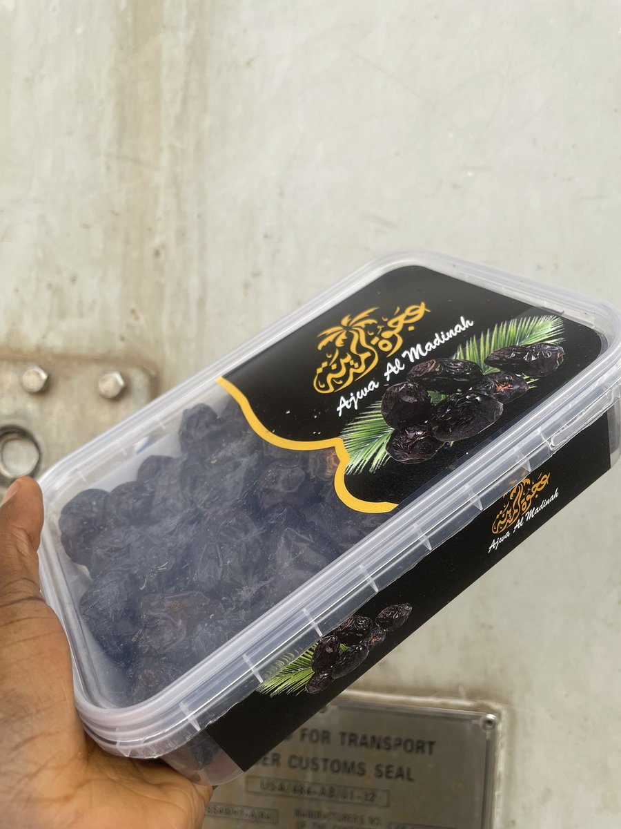 temsfruitcartz's tweet photo. We have this Ajwa date available 

Price: 12,000
Location Abuja https://t.co/eXg81B3Cja