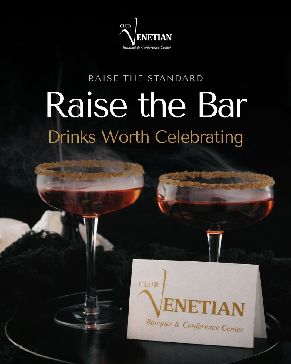 ClubVenetian's tweet photo. Raise the standard at your next event.

Professional bar service, crafted drinks, seamless flow. Let’s elevate your celebration.

#ClubVenetian #EventBar #WeddingReception #CelebrateInStyle #EventPlanning https://t.co/PgroTFRgzg