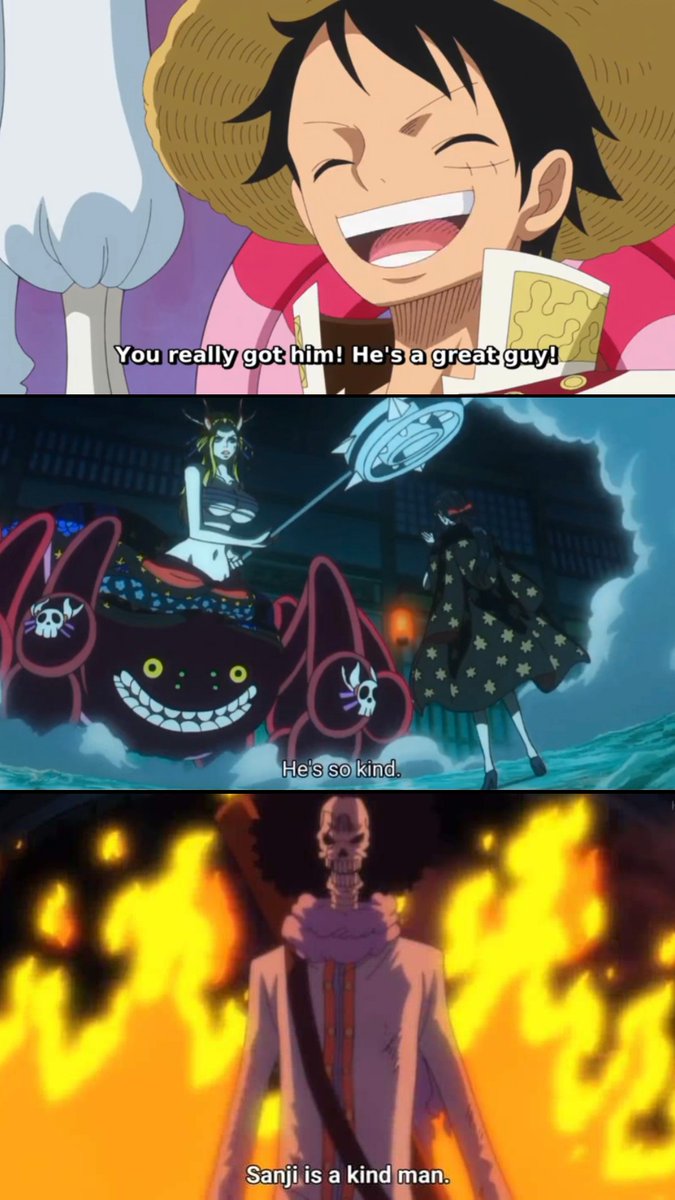 When you are in an appreciating sanji competition and your opponents are these three