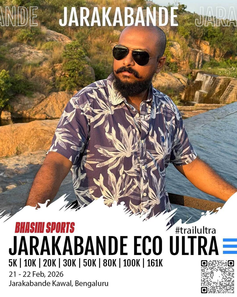 Jarakabande Eco Ultra is calling. 🌿🏃‍♂️
21–22 Feb at the wild and beautiful Jarakabande Kaval Forest.
Choose your challenge: 5K | 10K | 20K | 30K | 50K | 80K | 100K | 161K
From first-timers to ultra beasts, this is where you run with nature. 🔥🌲 

#JarakabandeEcoUltra