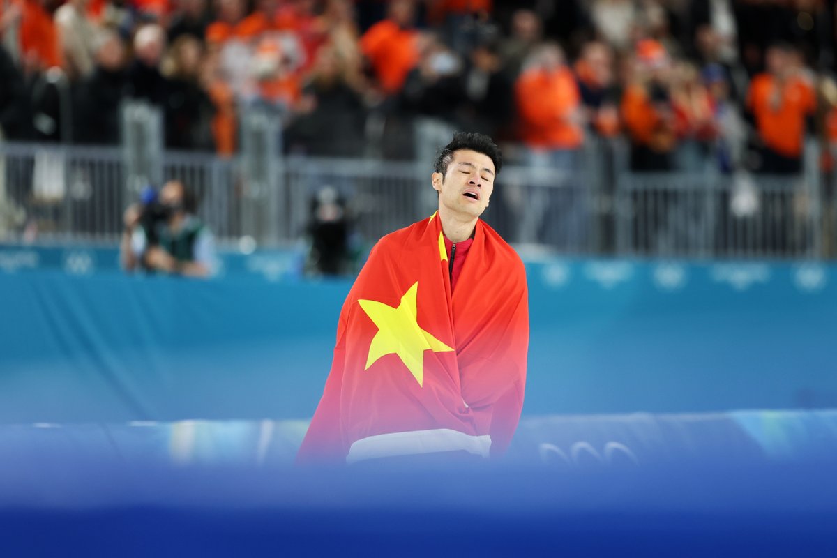 ISU_Speed's tweet photo. Pause. Breathe. Let it sink in. 🏆🥹 

🥇 Zhongyan Ning 🇨🇳 - 1500M

#Olympics #WinterSports #WinterOlympics #ISUShowtime #MilanoCortina2026 #SpeedSkating https://t.co/axqMQ0Lk7j