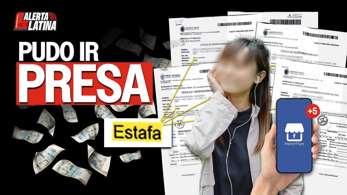 Latina_Noticias's tweet photo. 🟡 La pesadilla de una joven con 5 denuncias por una estafa que no cometió

#VIDEO ➡️ https://t.co/ahsFQTKPIp

📲🖥 Suscríbete a nuestro canal de YouTube. #LatinaNoticias https://t.co/IghwKH3Ftz