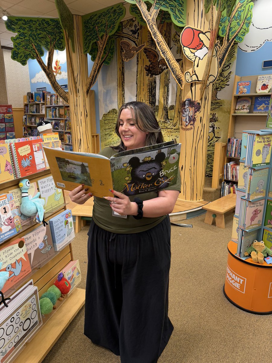 BNSummit's tweet photo. Our kids specialist and ASM extraordinaire Devie is so excited that with the purchase of ANY kids book, you can also pick up Mother Bruce by Ryan T. Higgins for $9.99! 🐻 a perfect read as the weather starts to warm up! https://t.co/AdKuUPajvN