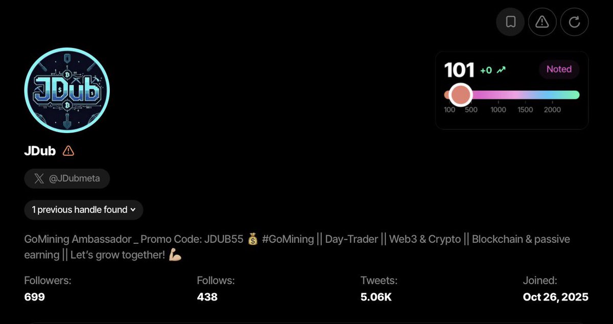 JDubmeta's tweet photo. @SorsaApp
80 days agoโฆ we finally at a score of ๐ฏ
Iโve met some amazing people along this journey of growing my account. Thank you all. ๐คโค๏ธ
#Tweetscore #Grind https://t.co/PRhkCvQkkn