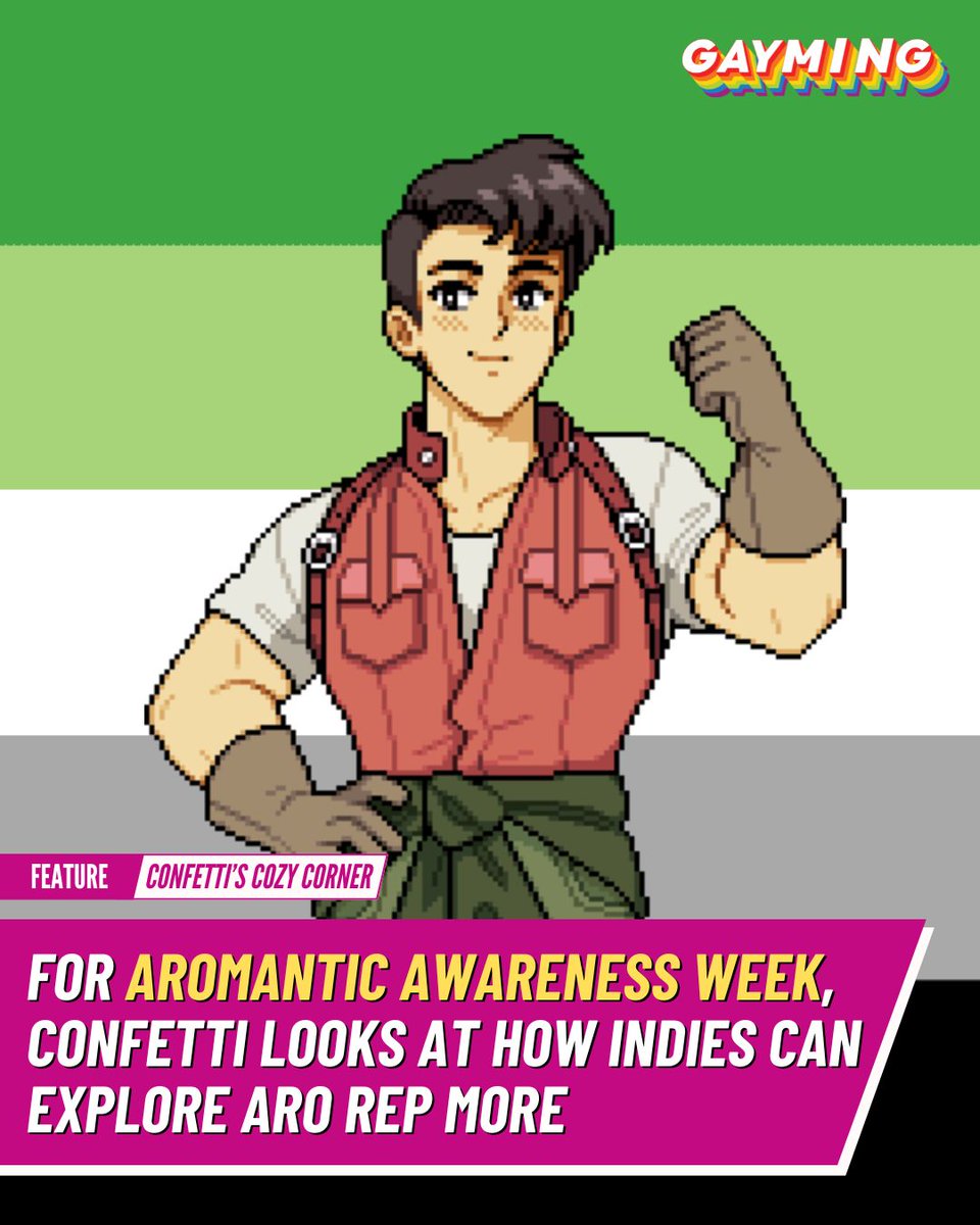 gaymingmag's tweet photo. Happy Aromantic Awareness Week! ✨ Today, we’re talking about the "wholeness" of aromantic identity. 💚 Discover how indie games are leading the charge for inclusive companionship. 🎮🫂 https://t.co/crCTE24e2H 

#AroSpec #AromanticAwareness #Ace https://t.co/f6vZ9qYyBq