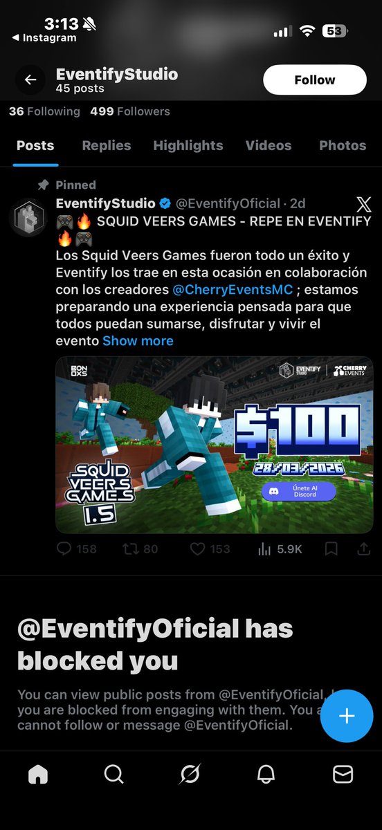 el mierda cagada basura estudio de bodrio studios me ha bloqueado de twitter!! gran trabajo!! borren el “estudio”!!