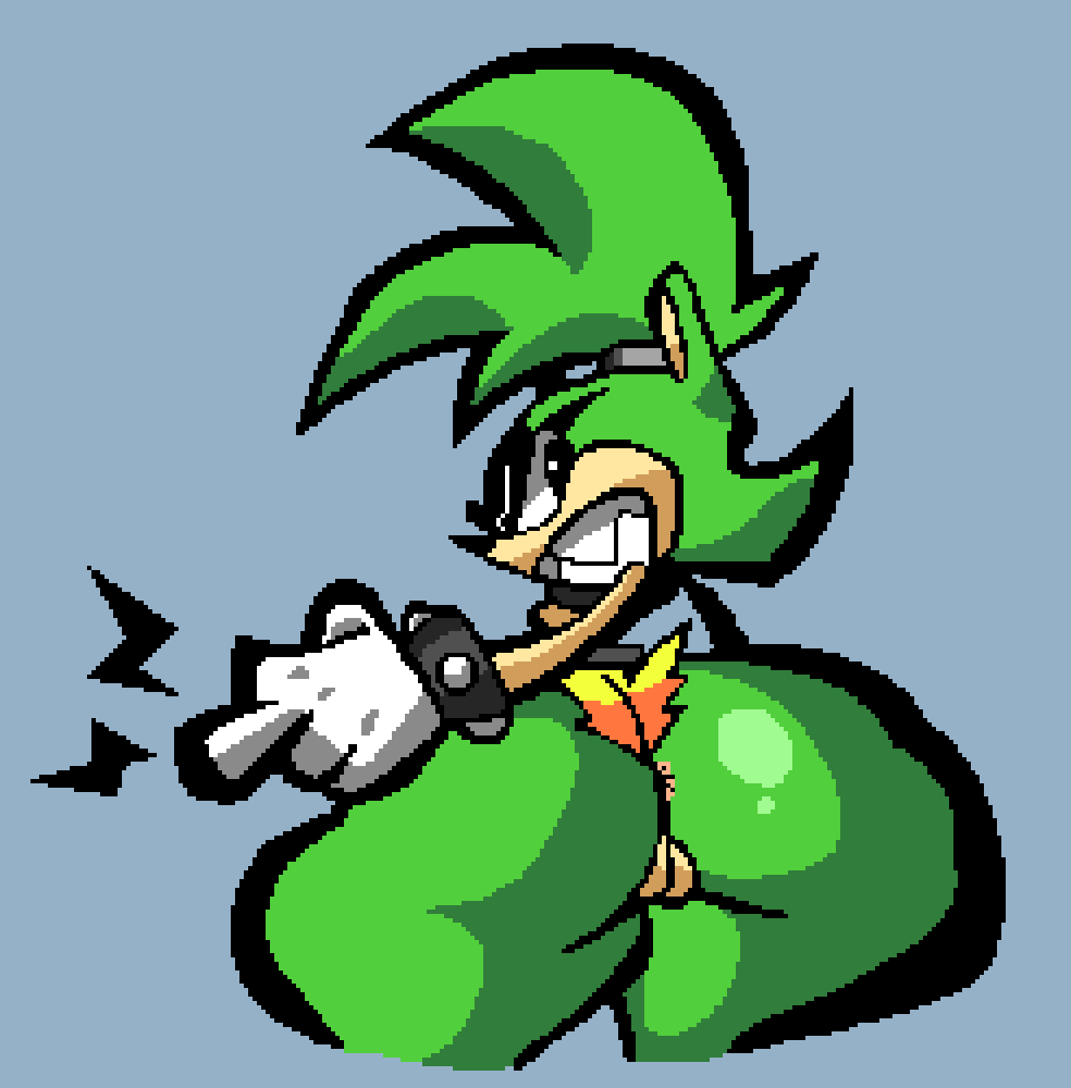 🦔💚:Que mierda estás mirando ~