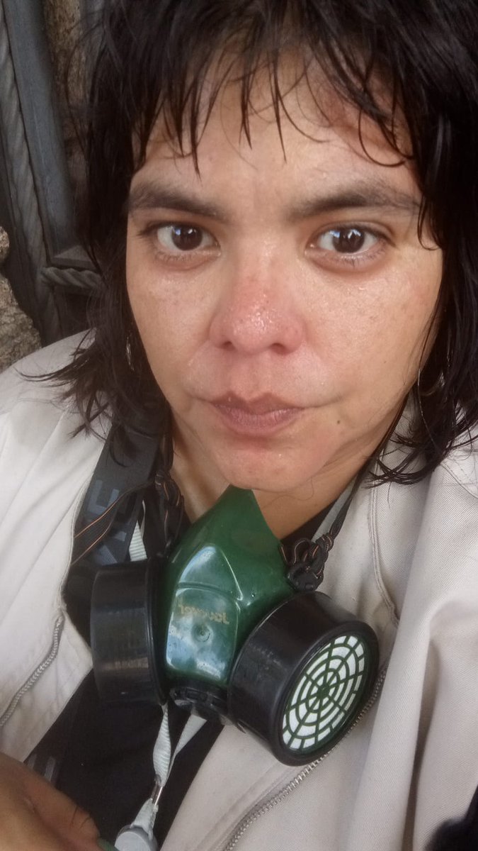 Nos gasearon a todos por igual pero está vez con esos gases que no te dejan respirar