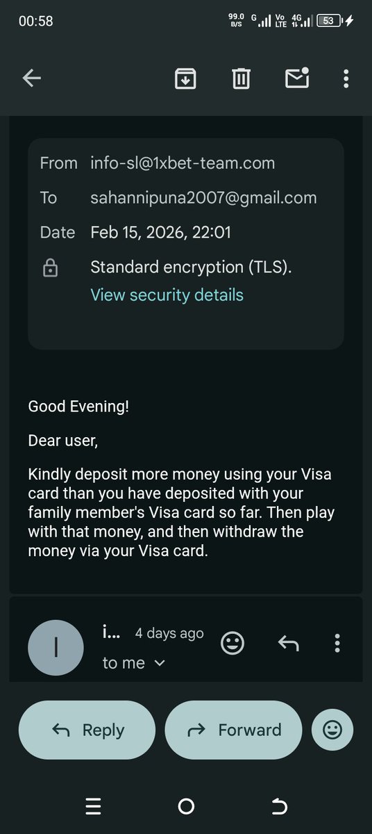 SLPodda315217's tweet photo. 1xBET SCAM ALERT! 🚨

ID 1511318337. My money is held for 18 days! Now they are forcing me to DEPOSIT MORE MONEY just to withdraw my funds. Total fraud! ❌👇

#1xBetScam #SriLanka #Fraud #1xBet @1xBet_Eng @1xBet_Support https://t.co/5j6ACvLeDa