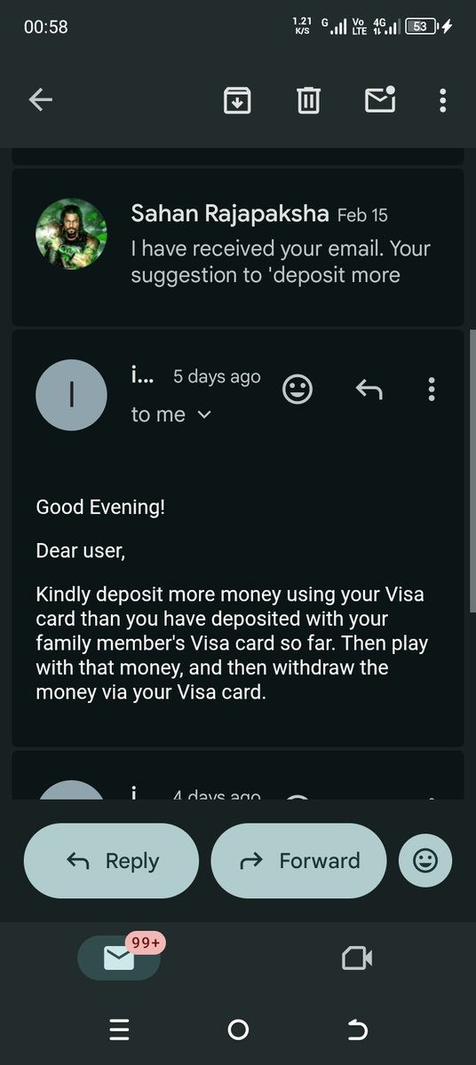 SLPodda315217's tweet photo. 1xBET SCAM ALERT! 🚨

ID 1511318337. My money is held for 18 days! Now they are forcing me to DEPOSIT MORE MONEY just to withdraw my funds. Total fraud! ❌👇

#1xBetScam #SriLanka #Fraud #1xBet @1xBet_Eng @1xBet_Support https://t.co/5j6ACvLeDa