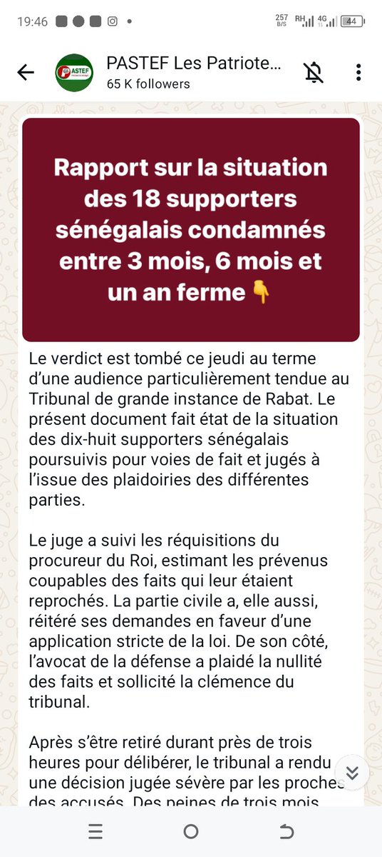 Révoltant ! !! Na ñu ñibbisi, ñu bayyile' ñu ñibbi sen kër... Extradition de prisonniers amna non? !! !