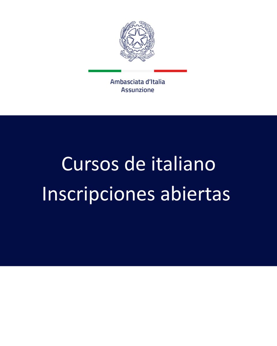 Embajada de Italia en Paraguay tweet media