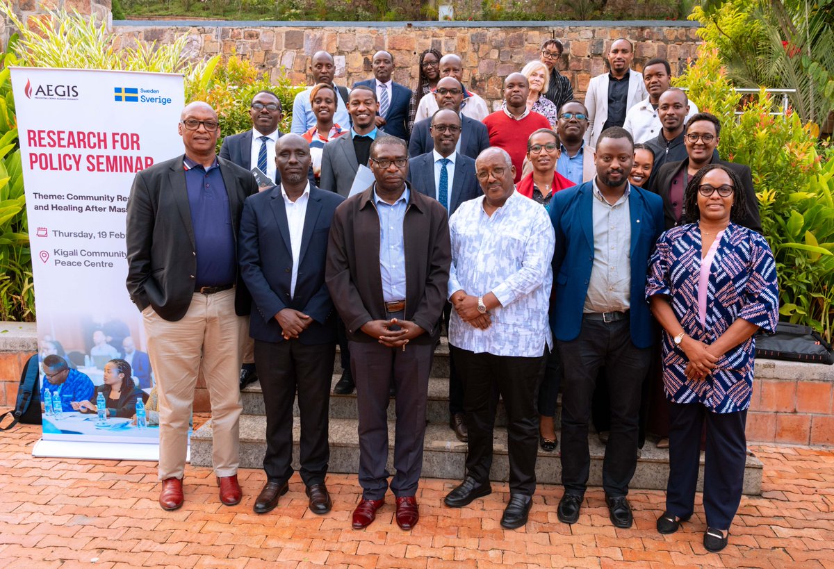 Today’s "Community Resilience and Healing after Mass Violence" seminar at <a href="/Kigali_Memorial/">Kigali Genocide Memorial</a> showcased research on collective resistance, psychosocial impacts, and survival strategies. Insights from these studies will inform evidence-based policies for recovery and peace.