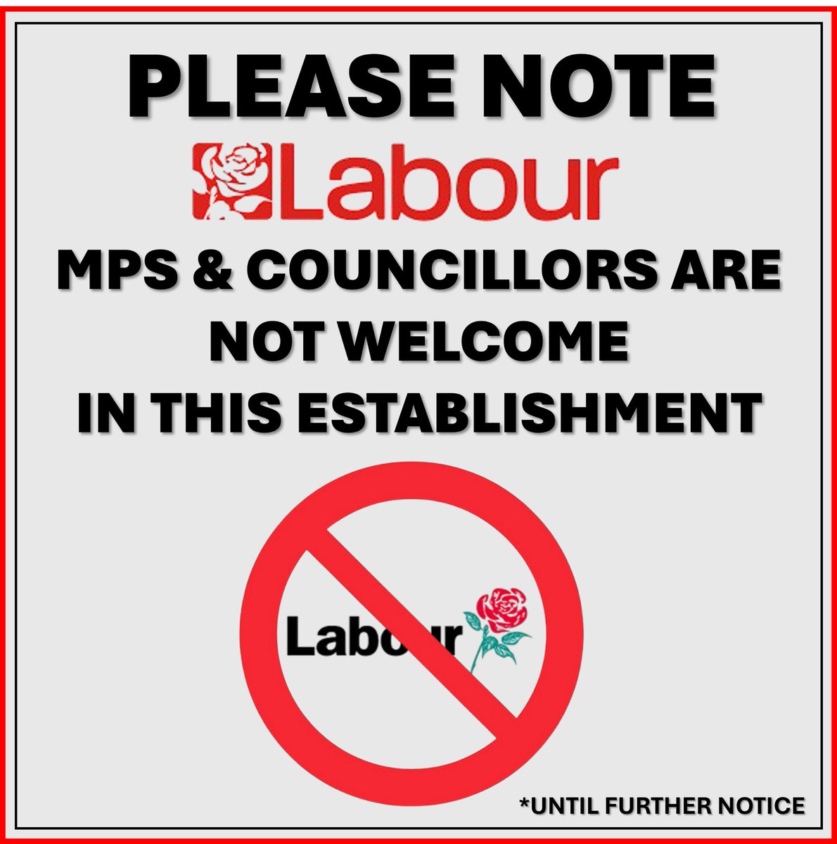 <a href="/ShabanaMahmood/">Shabana Mahmood MP</a> Just unfortunate that thanks to <a href="/UKLabour/">The Labour Party</a> policies of minimum wages and taxes, landlords can’t afford to staff or operate them….
And customers can’t afford to support them…

One upside; most Labour MPs and Councillors are banned from them.