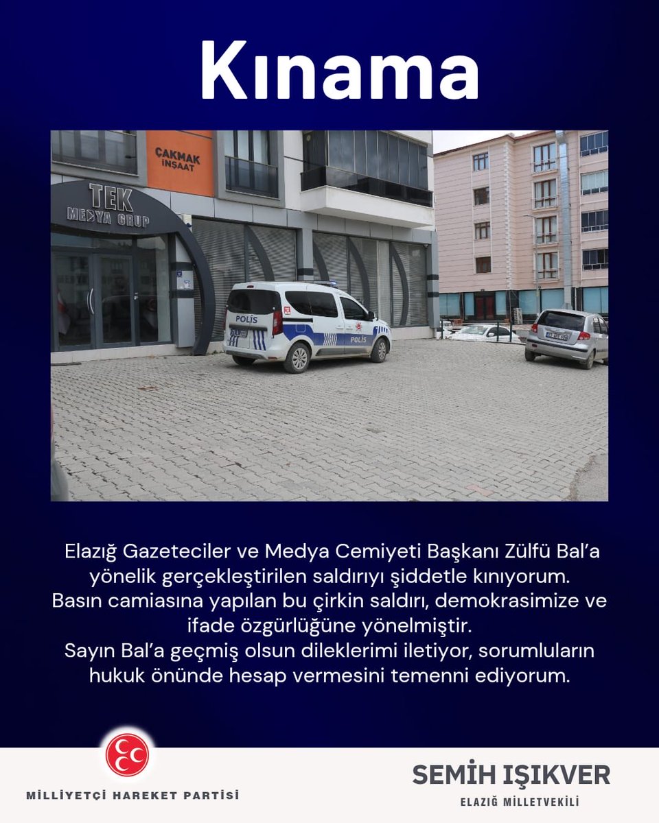 Sn. Zülfü Bal’ın şahsında bütün basın camiamıza geçmiş olsun dileklerimi iletiyorum.