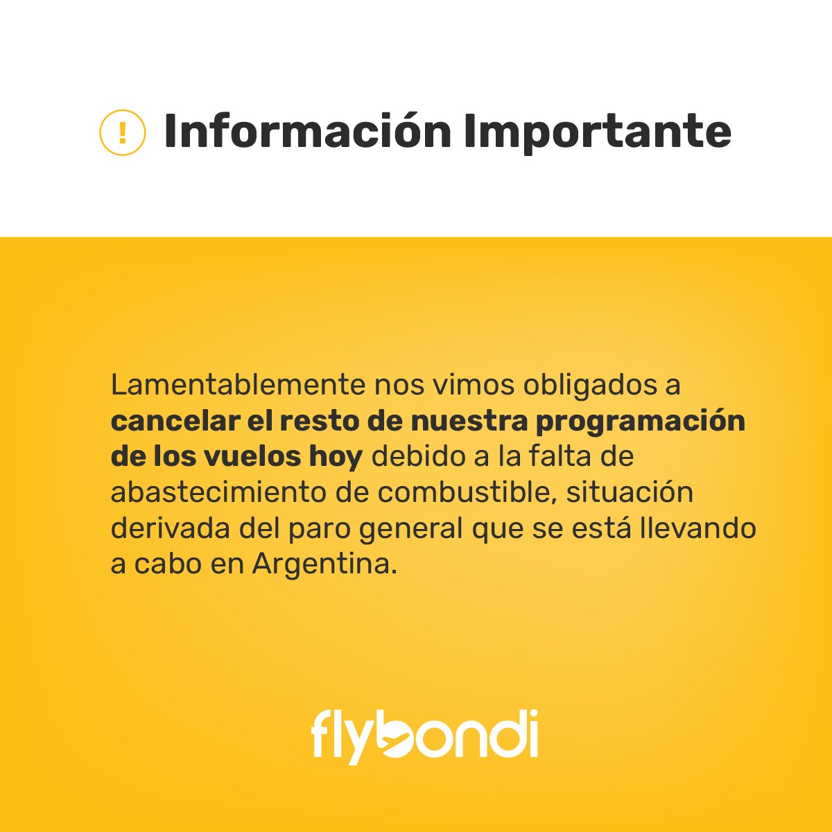 flybondi tweet media