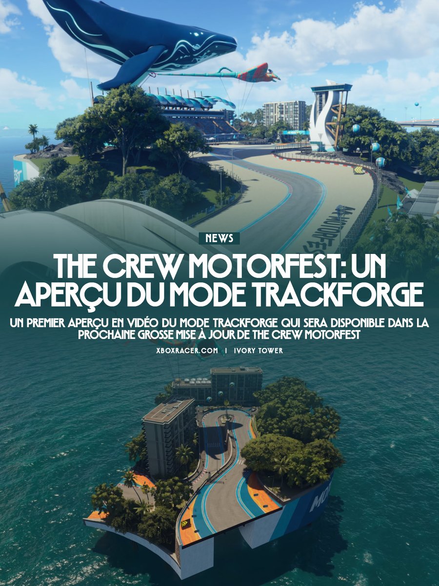 xboxracer's tweet photo. Comme vous le savez, la prochaine grosse mise à jour de The Crew Motorfest attendue dans deux semaines sera l’occasion de découvrir du nouveau.
@TheCrewGame  @IVORYTOWERoffic  #TheCrewMotorfest #TrackForge
▶ Lien en commentaire
▶ Retrouvez l'article sur le site https://t.co/i7TD8XGSiy