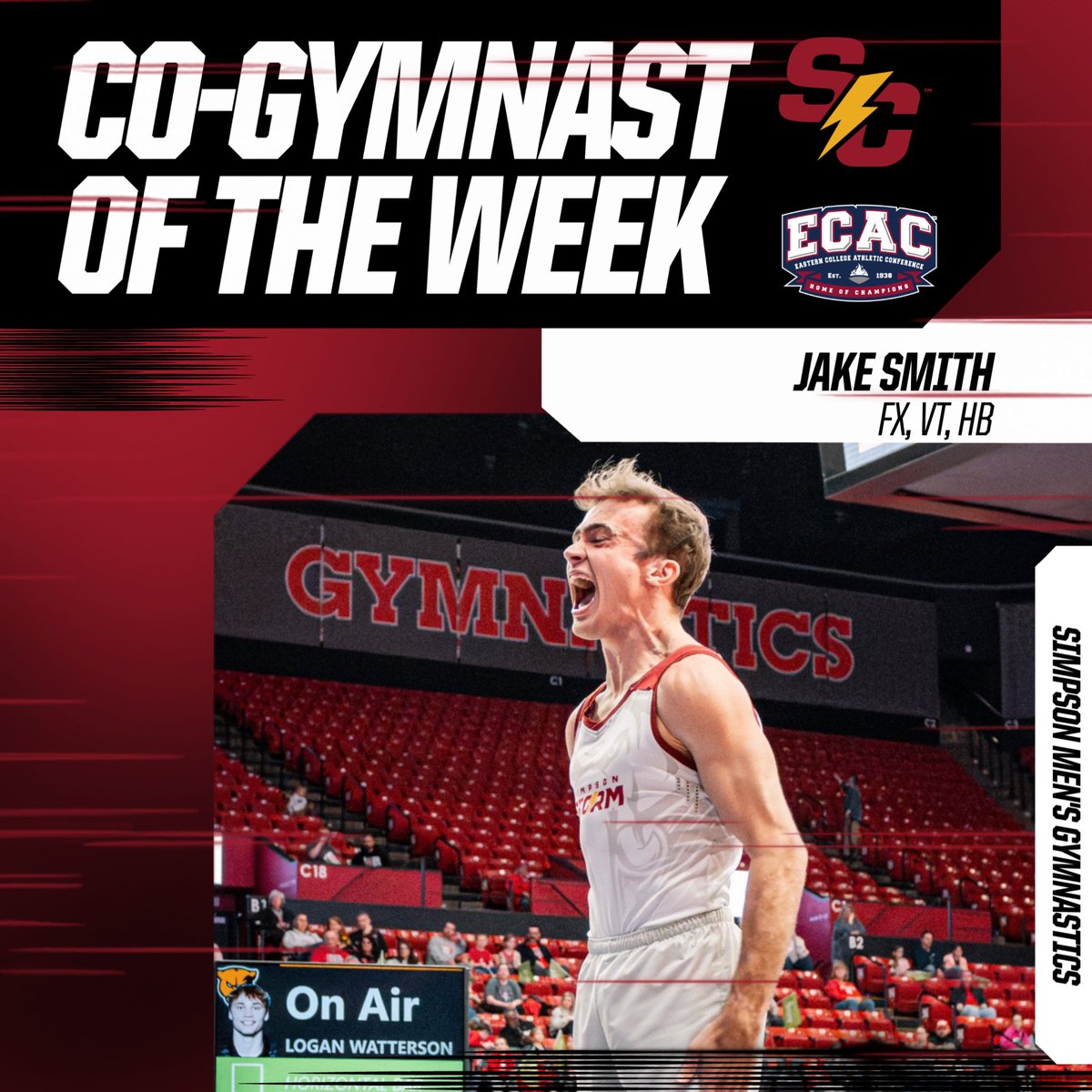 Simpson Men's Gymnastics tweet media