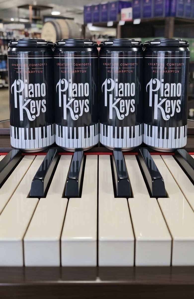 💥🍺💥 <a href="/AleSharpton/">Ale Sharpton</a> went BIG time! His Piano Keys beer is back but with the Georgia powerhouse <a href="/creaturebeer/">Creature Comforts</a> this time!!! 💥🍺💥
Piano Keys is a roaming collaboration between Ale and his hero breweries. This version is an Imperial Stout, brought to life using cocoa nibs from