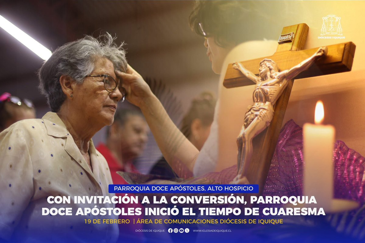 CON INVITACIÓN A LA CONVERSIÓN, PARROQUIA DOCE APÓSTOLES INICIÓ EL TIEMPO DE CUARESMA

NOTA COMPLETA: iglesiadeiquique.cl/noticias/con-i…