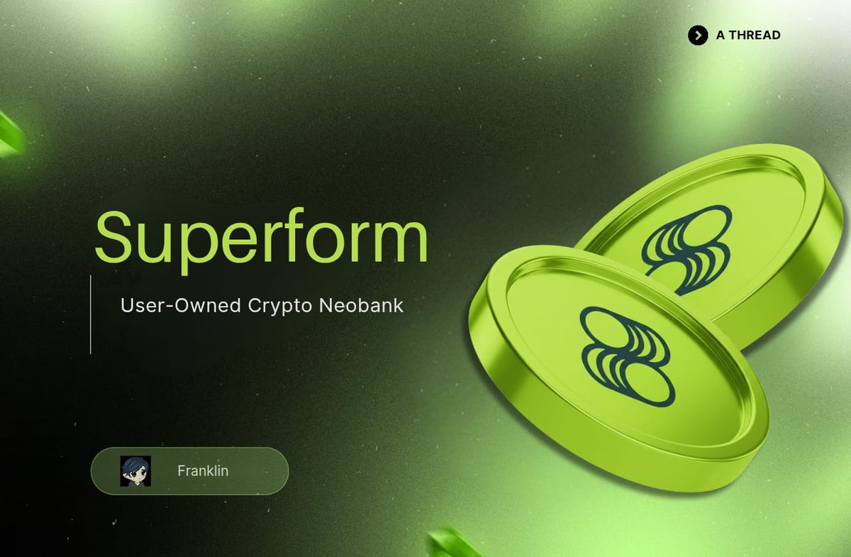 let's be real, 𝐛𝐚𝐧𝐤𝐢𝐧𝐠 has been extractive and opaque.

everyone’s copying the same playbook: fine print, low yields, fund freezes and middlemen taking their cut.

but none are really empowering users with true ownership 

Well..., <a href="/superformxyz/">Superform</a> is doing just that. ▼🧵