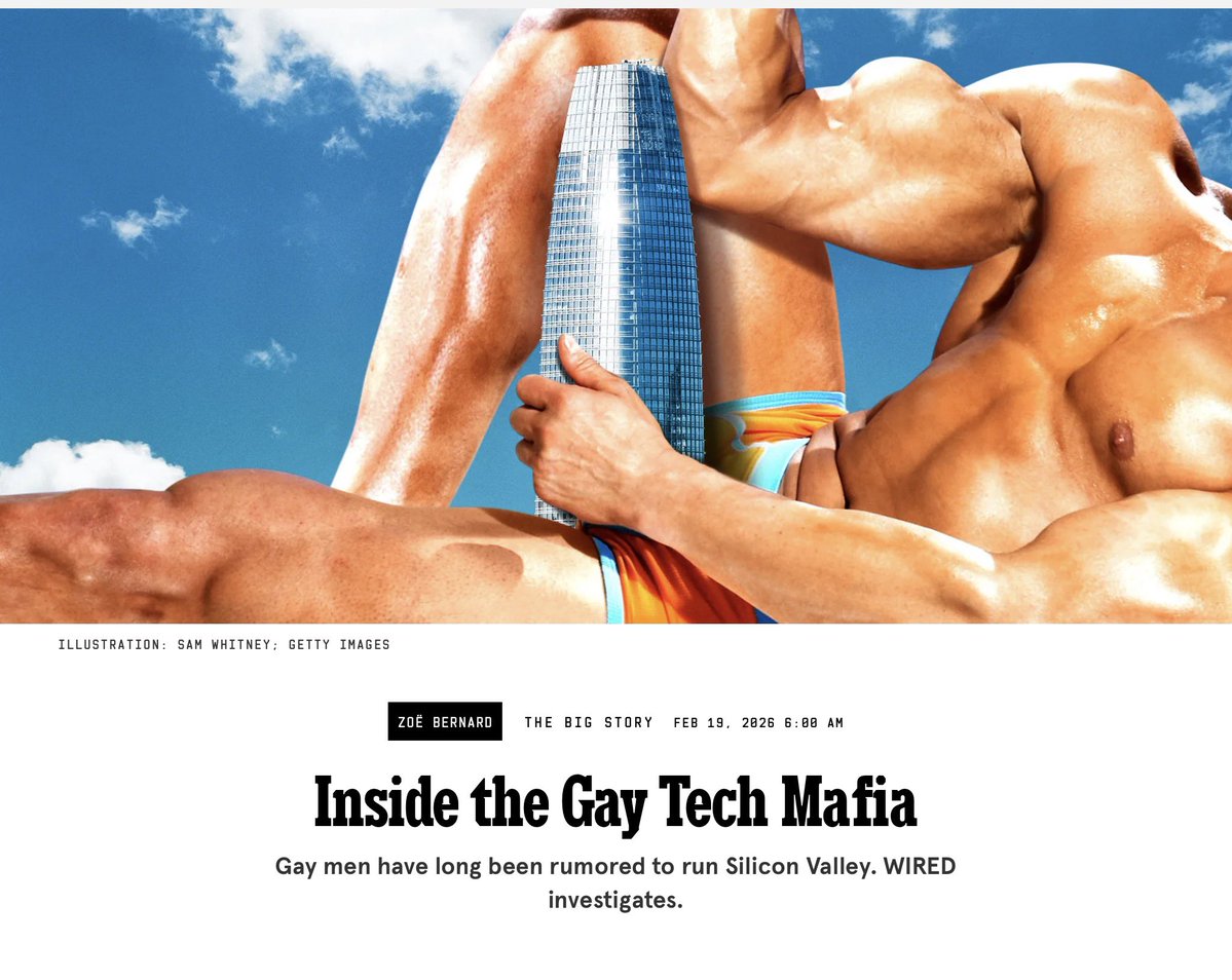 Scott_Wiener's tweet image. .@WIRED published a tabloid conspiracy piece about how the gays are running Silicon Valley, control everything, use saunas together &amp;amp; discriminate against non-gay people.

Buried deep in the article: From 2000 to 2022, a whopping .5% of venture funding went to LGBTQ founders.

🤯