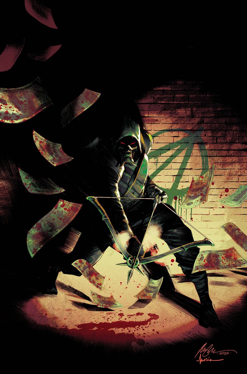 dcuworld's tweet photo. DC has officially announced Absolute Green Arrow by Pornsak Pichetshote and Rafael Albuquerque. 

"A serial killer is slaughtering corrupt billionaires, and the only clue to his identity is the green arrows protruding from the victims’ bodies. Executive protection specialist Dinah Lance, also known as Absolute Black Canary, is assigned to uncover the murderer’s identity as she investigates a list of suspects drawn from the ranks of DC’s most dangerous archers. Each one is uniquely connected to a recently murdered Oliver Queen. A deadly mystery unfolds in this urban horror reimagining of the Emerald Archer’s mythos".

Via:(https://t.co/B3xK4XMKAv)