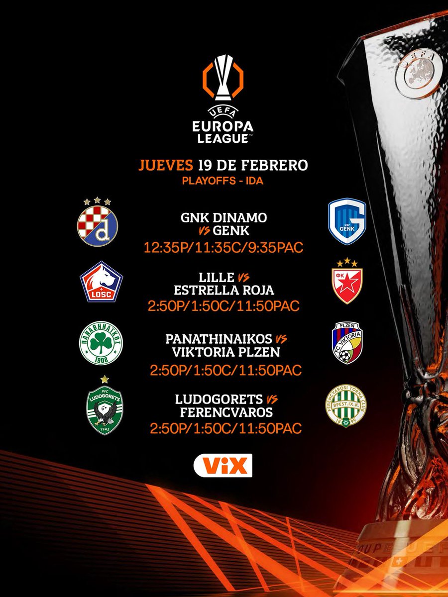VIX's tweet image. La #EuropaLeagueEnVIX está en su mejor momento 🏆💥

¡Hoy tenemos puro partidazo! 🇺🇸📲 bit.ly/3ykBGmd