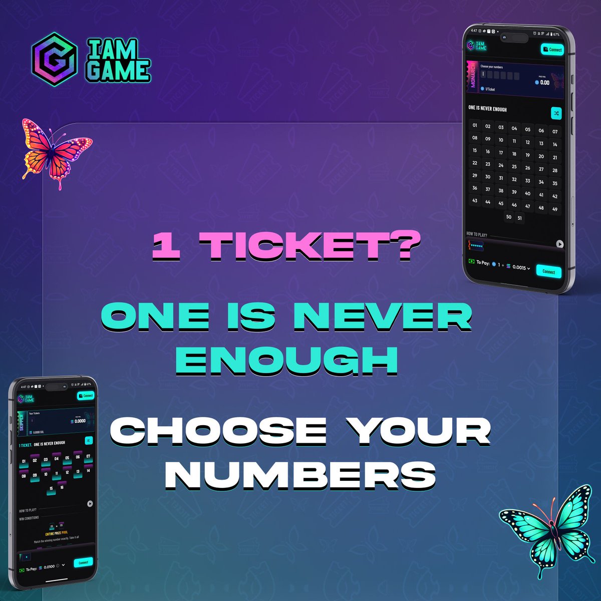 🎟️ 1 ticket? Cute.
Real players don’t stop at one 

Choose your numbers. Multiply your chances.
