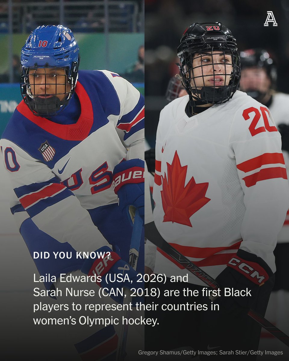 Canada's Sarah Nurse was the first Black women's hockey player to win a gold medal.

Will Laila Edwards be the first American?