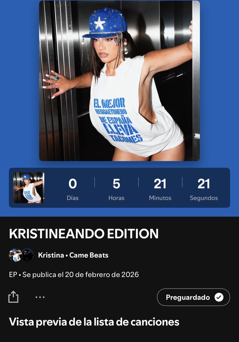 kristinayxs's tweet photo. hoy sale mi EP oficial certificado haz presave bbs q tengo muchas ganas de que lo escuchéis 🩵💙https://t.co/r12nGM8z6k https://t.co/YZjdxqplsi