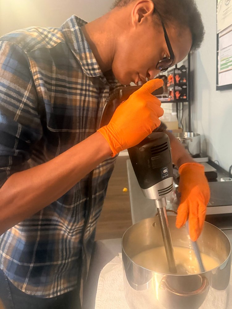 BnBSoapCo's tweet photo. Grateful doesn’t even begin to cover it. Your support of this veteran-owned, grass-fed soap company keeps us pouring better bars and pushing to help more families experience the magic Tallow-Based skin care.

Photos: me and my wife in the lab, making fresh batches of Drover’s Bar 👀👀👀

Thank you all, and God bless.

#veteranowned #americanmade #HandmadeSoap #familyfriendly #OrganicSoap #naturalsoap