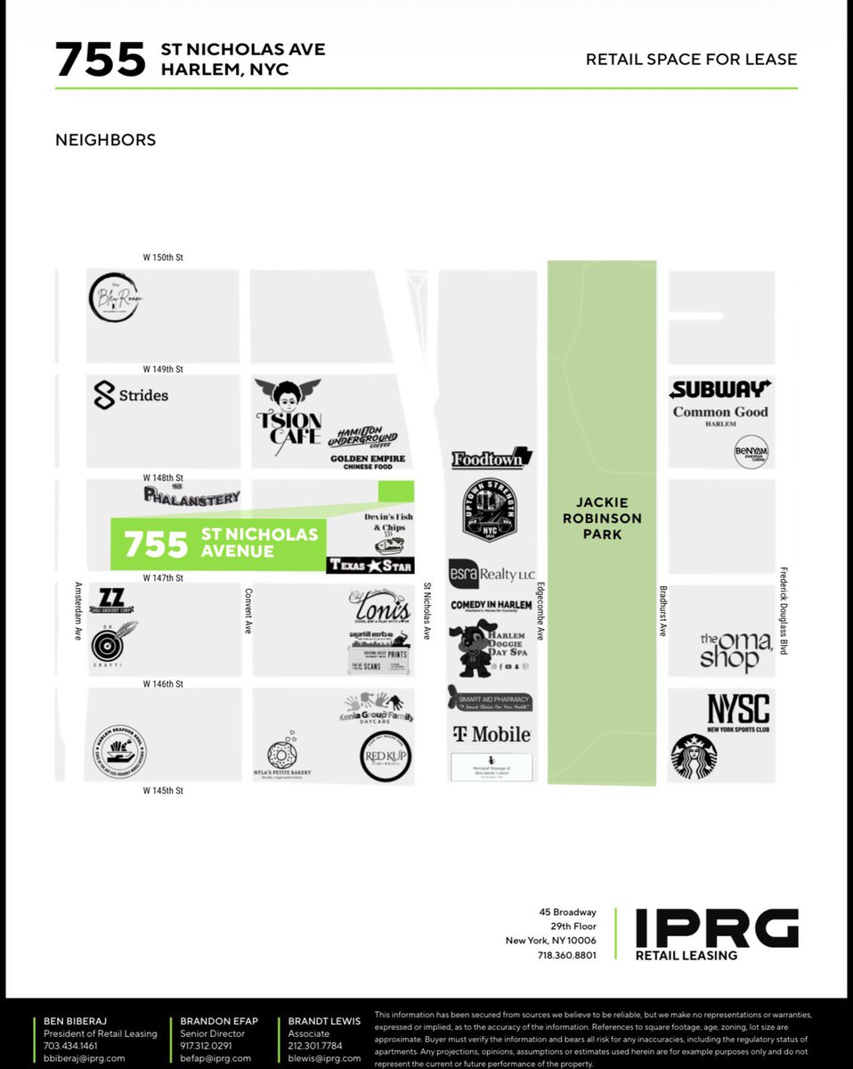 brandtlewis's tweet photo. Retail Opportunity
755 Saint Nicholas Ave offers strong visibility in a dense, high-traffic corridor. Surrounded by established local retail and residential density — ideal for retail, service, or specialty use.
#NYCRetail #WashingtonHeights #RetailForLease #CommercialRealEstate https://t.co/LRWgTYMziT