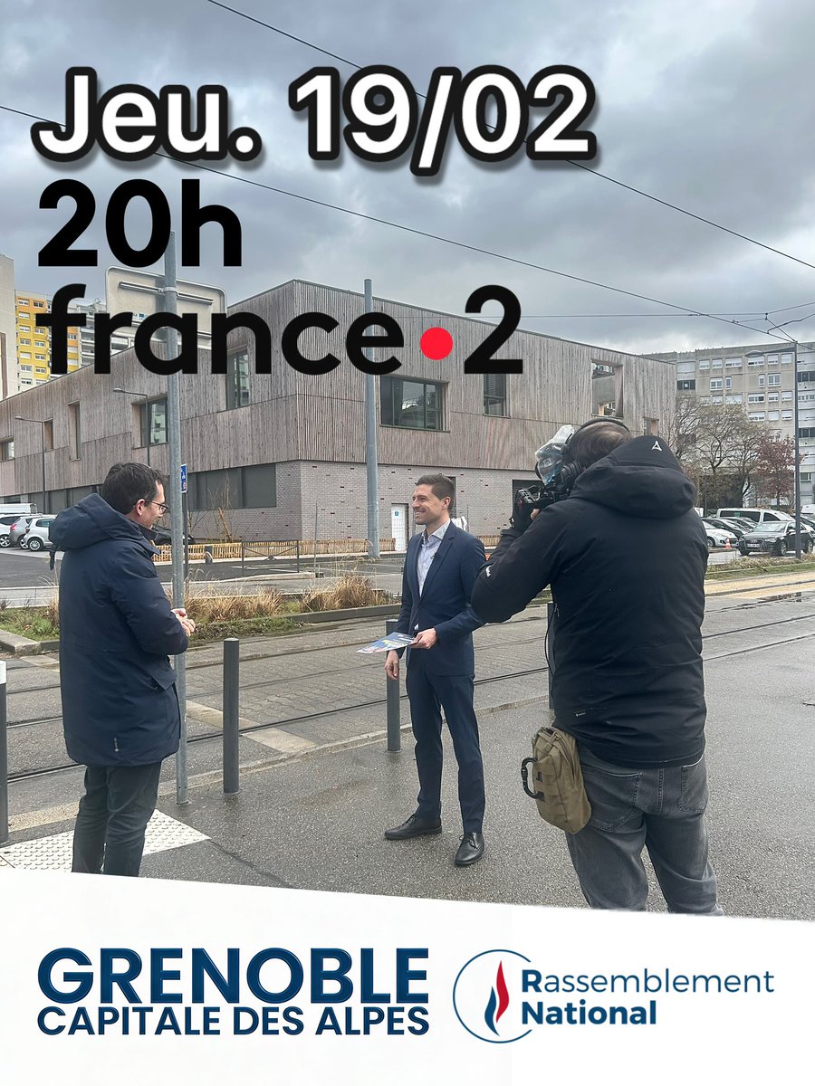 Ce soir dans le 20h de France 2 national pour parler de sécurité dans le quartier de l’Arlequin à Grenoble ! 

Ramenons de la sécurité dans notre ville ! 🇫🇷👌