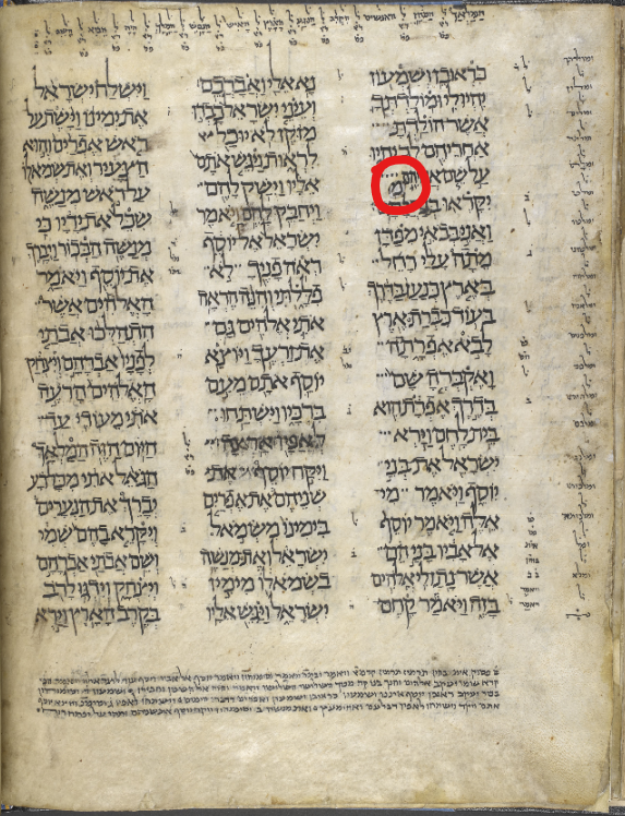 K_L_Phillips's tweet photo. The Holey Bible
Parchment was expensive, and if you plan to write an entire Torah, with only 20 lines per column, with generous margins ready to be filled with #masora, that's a BIG expense.
So, if your sheet happens to have a small hole, you work with it.
British Museum #Or4445 https://t.co/HDWGoUYc4b