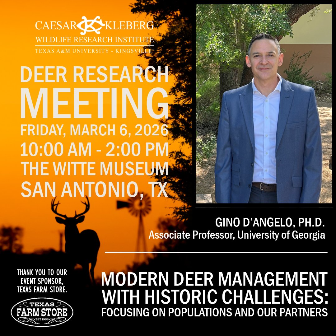 Caesar Kleberg Wildlife Research Institute tweet media